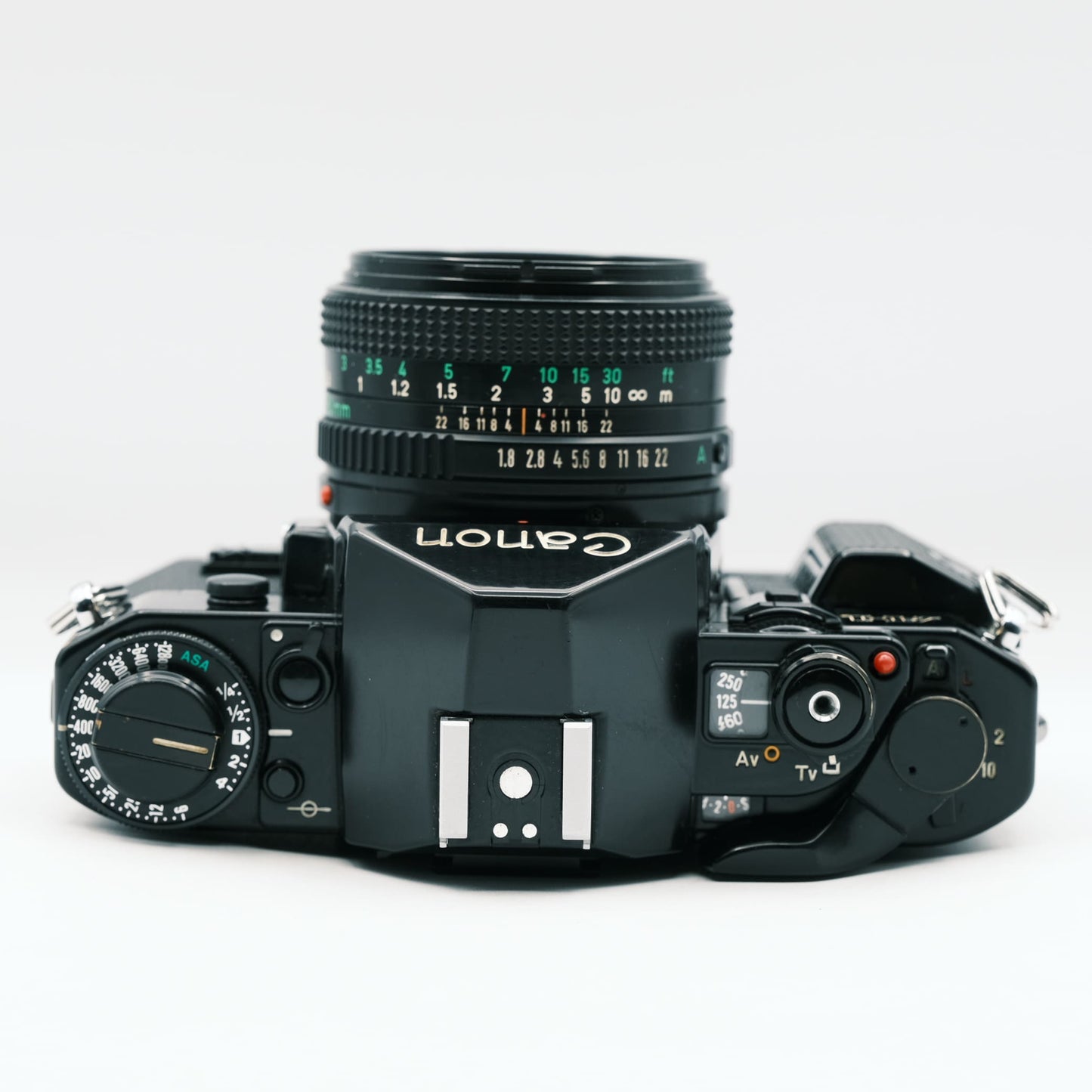 Canon A-1 Canon FD 50 mm f1.8 Objektiv