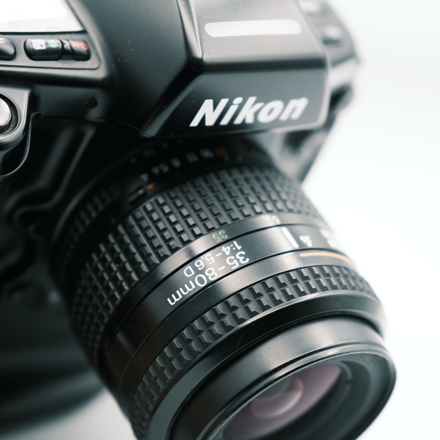 Nikon F90x Nikkor 35-80mm f4 and Nikon MB-10 optics
