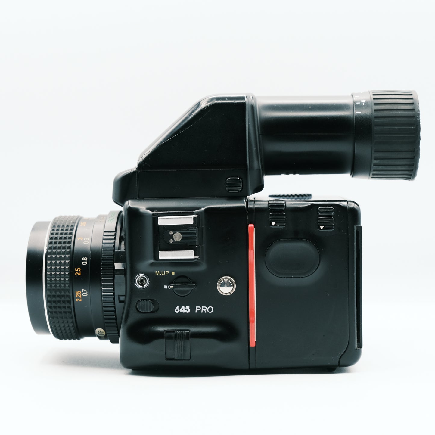 Mamiya 645 Pro Sekor C 80mm f2.8 lens and Mamiya SV AE Finder FK402