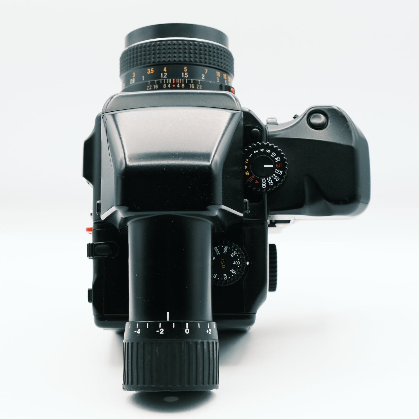 Mamiya 645 Pro Sekor C 80mm f2.8 lens and Mamiya SV AE Finder FK402