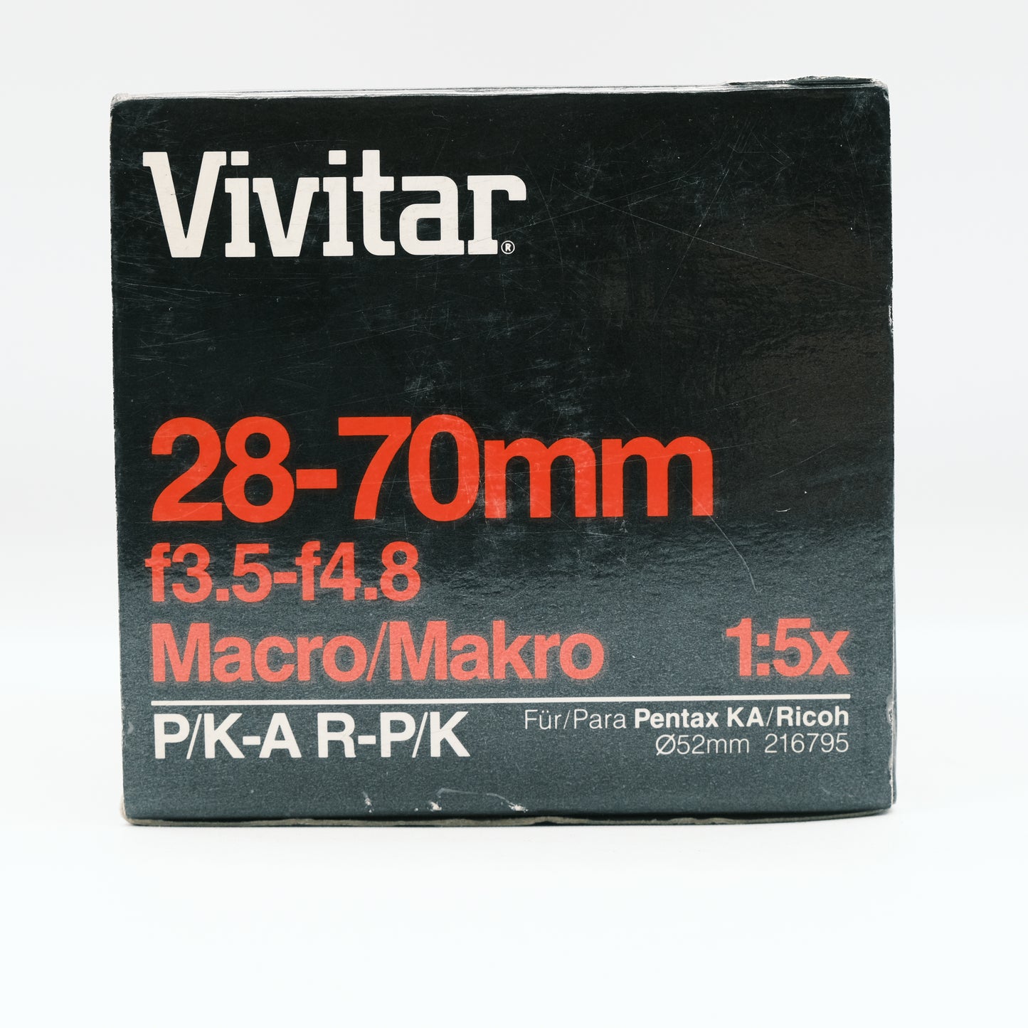 Vivitar 28 – 70 mm f3.5 Makroobjektiv für Pentax P/K