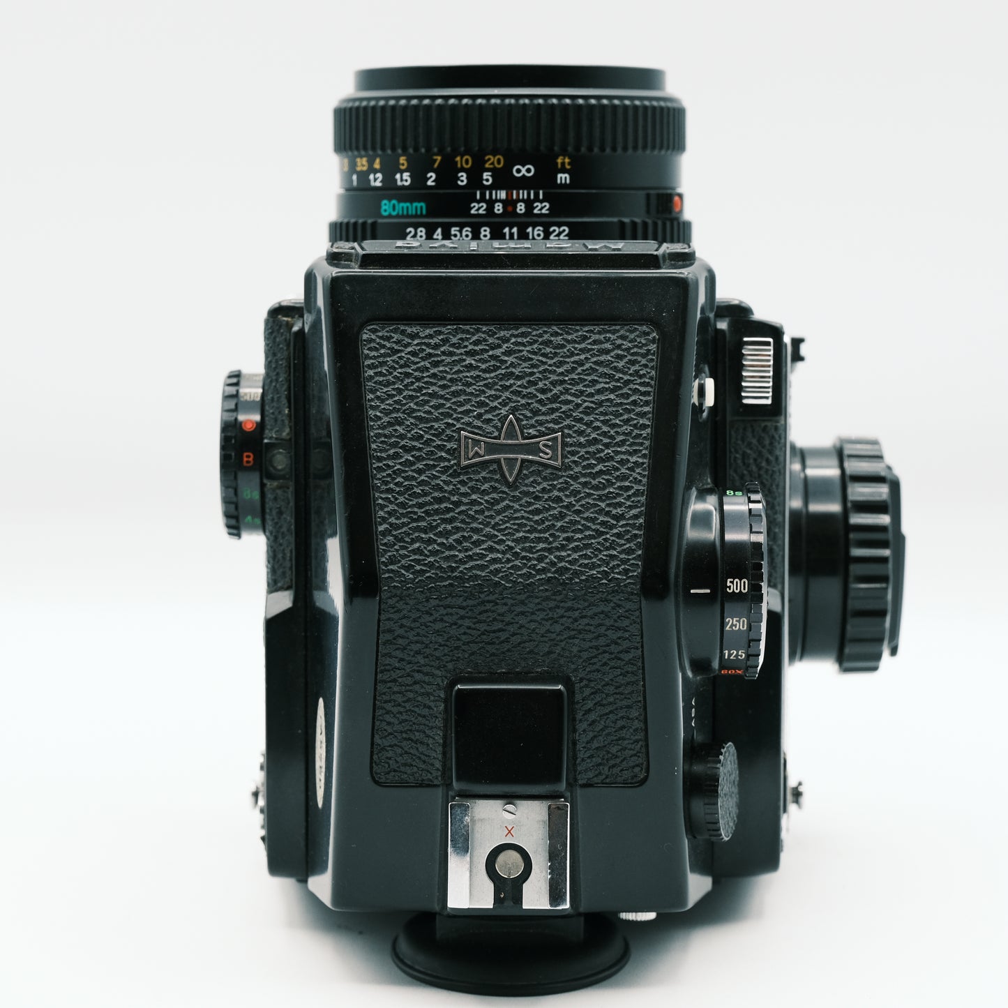 Mamiya M645 Sekor C 80mm f2.8N lens and Mamiya PDS Prism Finder