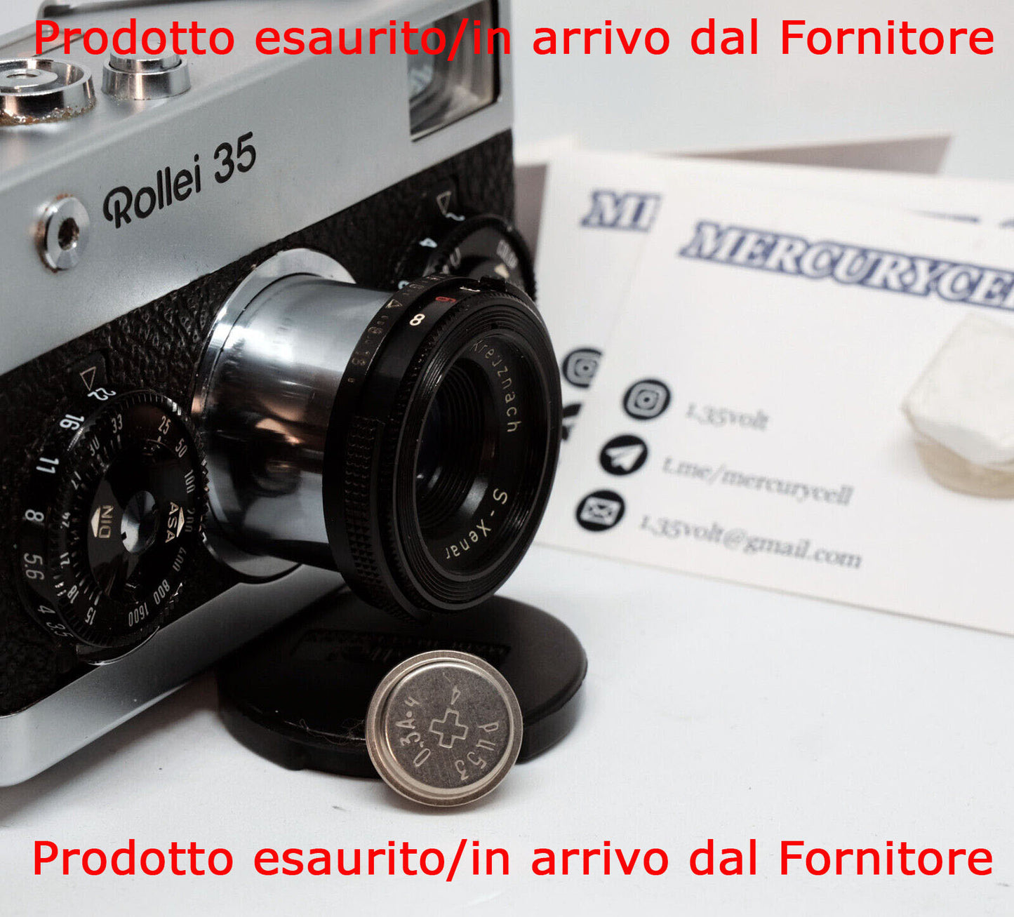 Batteria PX-625 PX13 1,35 volt MercuryCell
