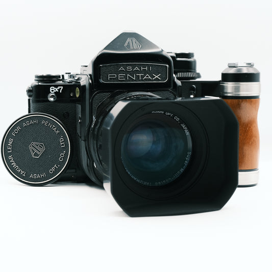 Pentax 6x7 MLU (Mirror Lock Up) ottica SMC Takumar 90mm f2.8 leaf-shutter