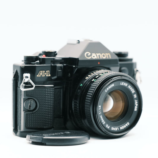 Canon A-1 ottica Canon FD 50mm f1.8