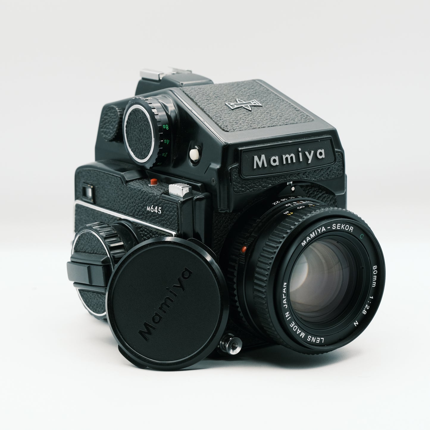 Mamiya M645 Sekor C 80mm f2.8 lens, Sekor C 150mm f4 lens, various accessories