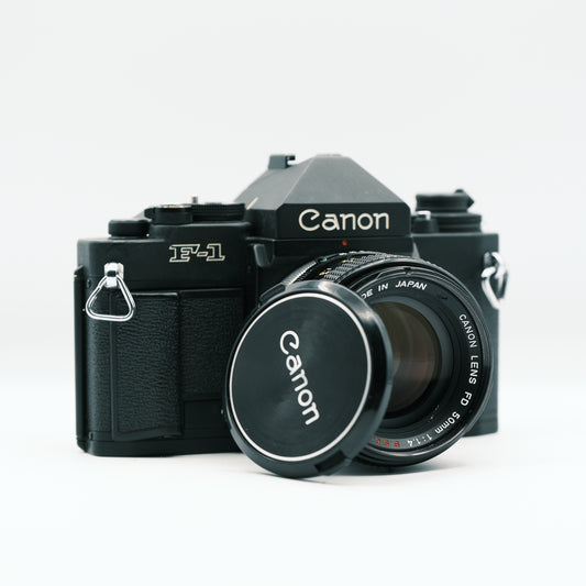Canon New F1 Canon FD 50mm f1.4 lens and FN Eye-Level finder viewfinder