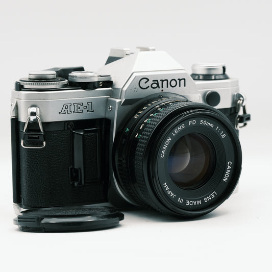 Canon AE-1 Canon FD 50mm f/1.8 lens