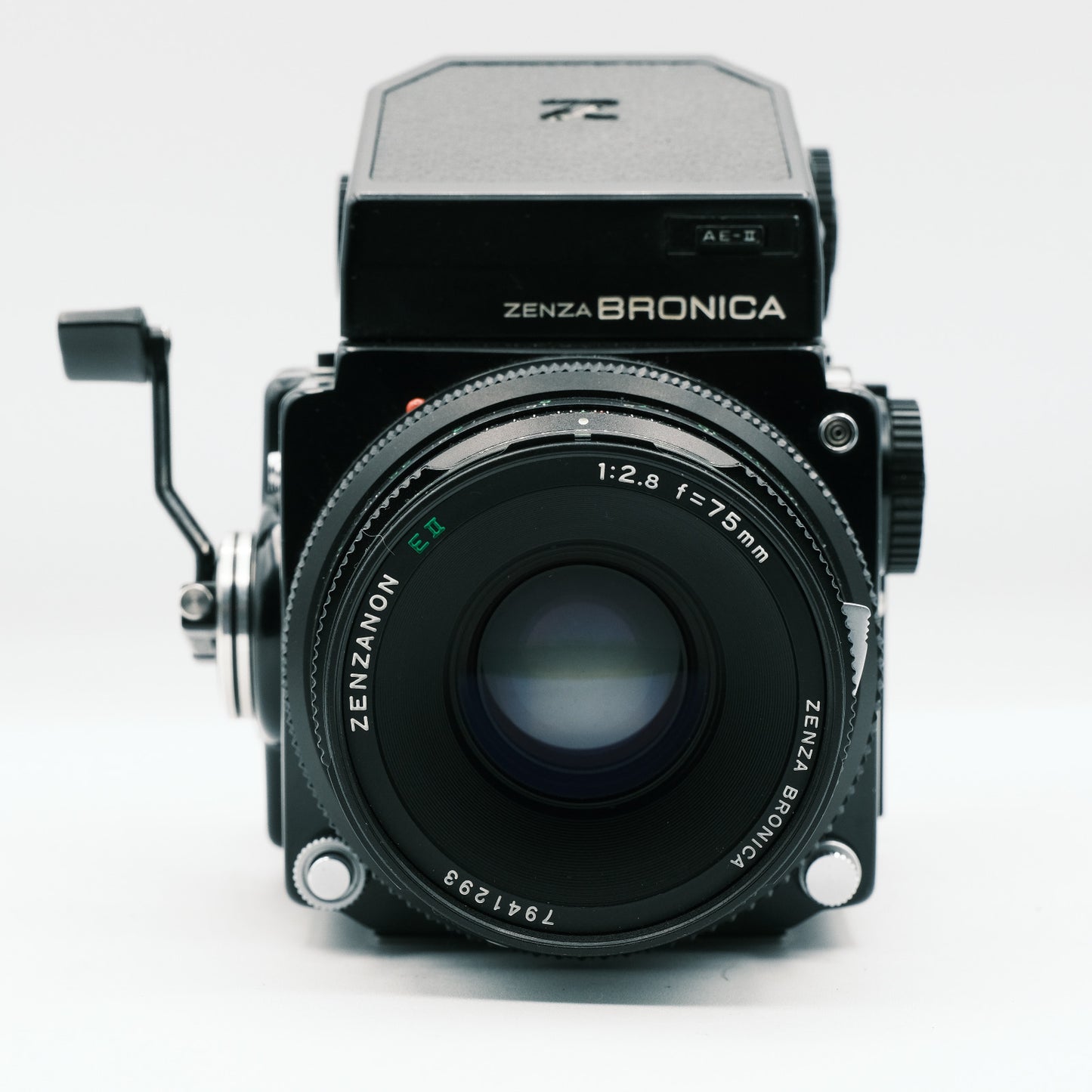 Zenza Bronica ETRS AE-II Finder Ottica Zenzanon E II 75mm f2,8