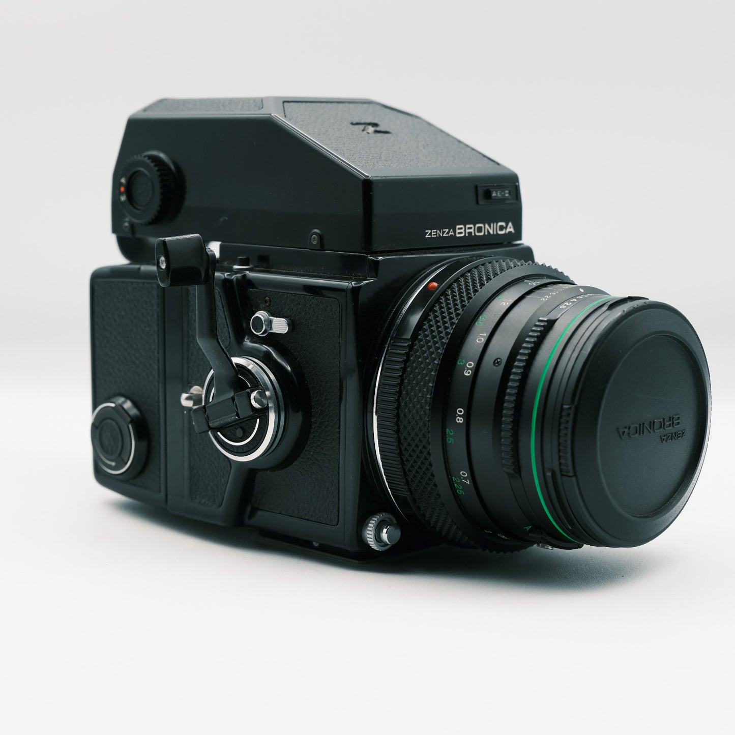 Zenza Bronica ETRS AE-II Finder Ottica Zenzanon E II 75mm f2,8